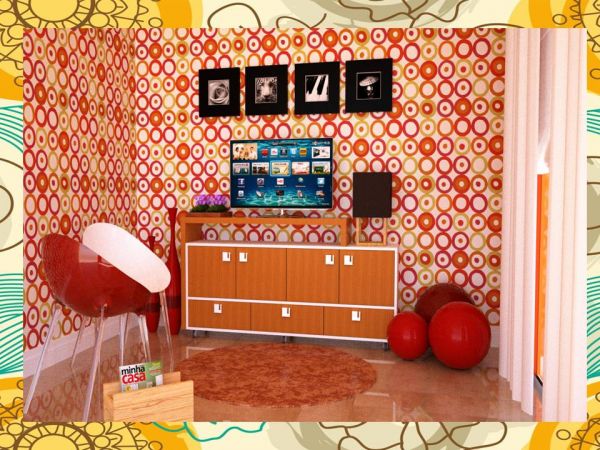 Linha Alta Retro:  estante de sala para tv