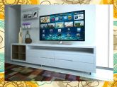 Linha Alta Retro:  rack de sala para tv